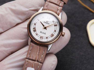 Omega De Ville Imported Swiss Quartz Movement 316L Steel 27.4MM Lady Watch